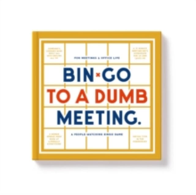 Bin-go To A Dumb Meeting Bingo book Game