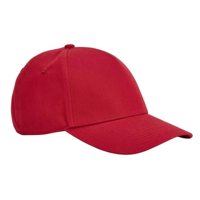 Beechfield Mens EarthAware Classic 5 Panel Cotton Baseball Cap in Red Red Male One Size