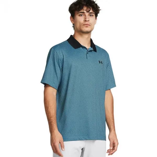 Under Armour Perf 3.0 Printed Polo SKY Blue/Capri/Black - M