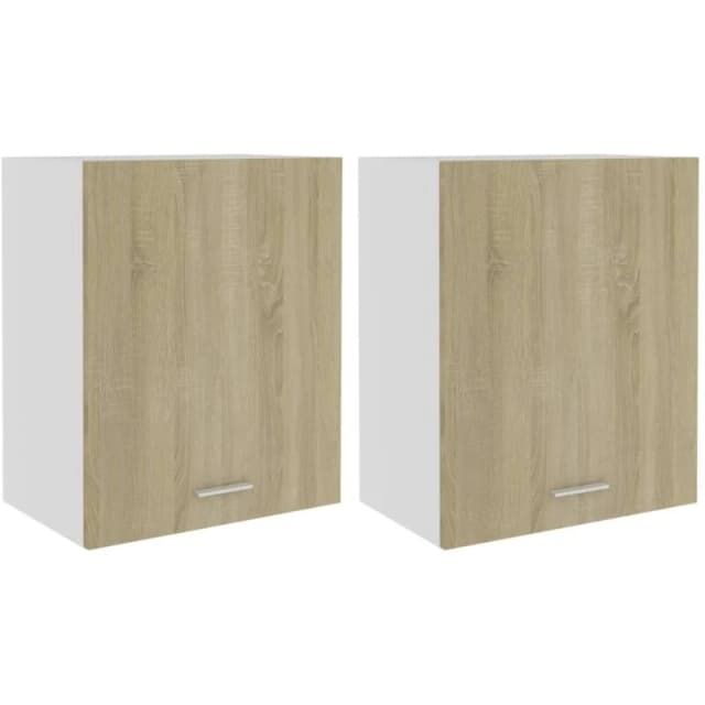 VIDAXL Hanging Cabinets 2 pcs Sonoma Oak 50x31x60cm Engineered Wood Vidaxl 8720286168066