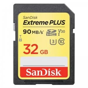 SanDisk Extreme Plus 32GB SDHC Memory Card