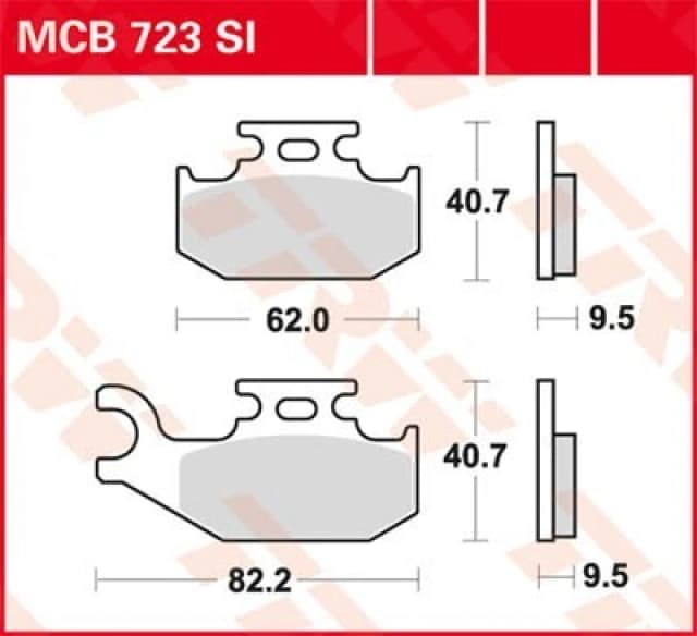 TRW Lucas Brake pad MCB591