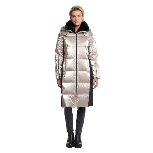 Rino & Pelle Long coat For Her Rino & Pelle Ciara Gris Female 38
