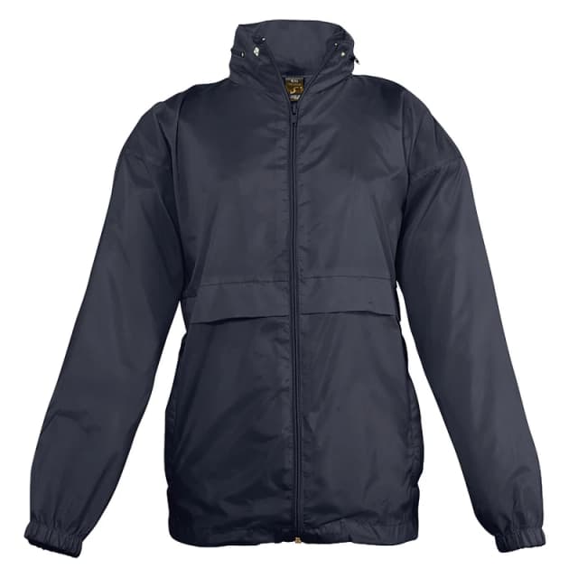 SOL'S Surf Windbreaker Jacket (Water Resistant & Windproof) in Navy Size: 13 Years Navy Unisex 13 Years