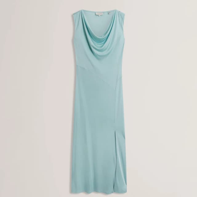 Ted Baker Ted Cwl Nk MaxiDress Ld62 Sky-Blue female 8 (XS)