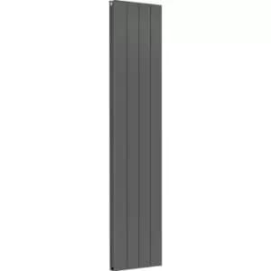 Towelrads Ascot Double Anthracite Vertical Aluminium Designer Radiator - 180 X 40Cm