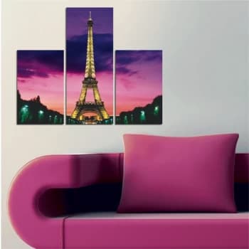 A4 Multicolor Decorative MDF Painting (3 Pieces)