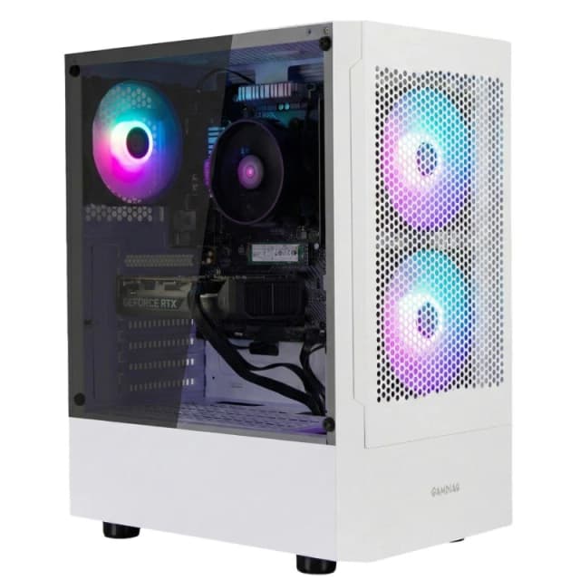 Entity Entity Phoenix RTX 5050 Gaming PC - AMD Ryzen 5 5500 16GB 512GB SSD - White White unisex One Size