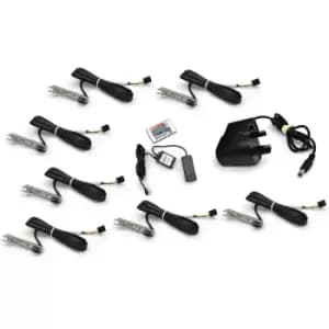 Metal rgb LED Clips Strip Link Bar Light Remote Control Kitchen Cabinet - Lights 7