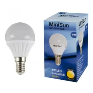MiniSun 4W SES/E14 Globe bulb In Warm White