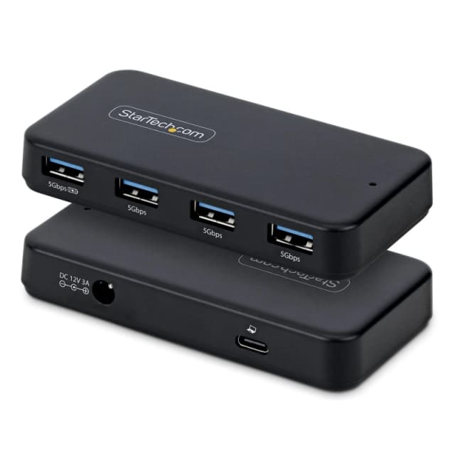 StarTech.com StarTech.com 4-Port USB-A Hub, 5Gbps, Self-Powered, 2-in-1 USB-C and USB-A Host Cable, 1x BC 1.2 Charging Port, 24W Power Adapter Include