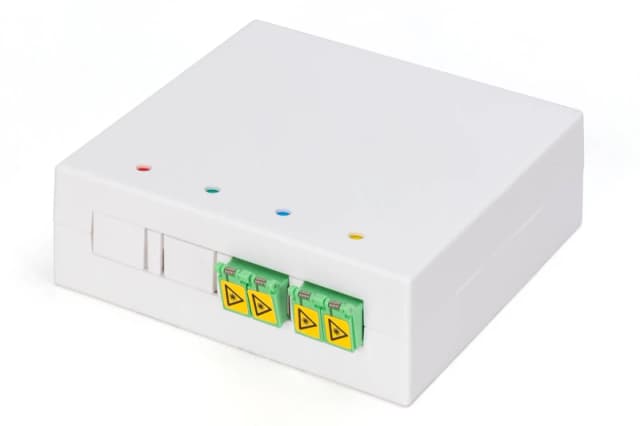 Digitus FTTH housing. 2 x LC/APC DX coupler with shutter