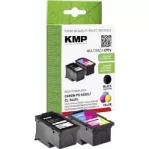 KMP Ink set replaced Canon PG-545XL, CL-546XL Compatible CMYK C97V 1562,4005