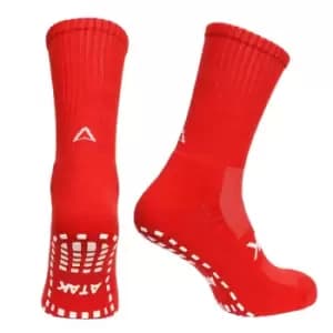Atak Grip Mid Leg Socks Mens - Red