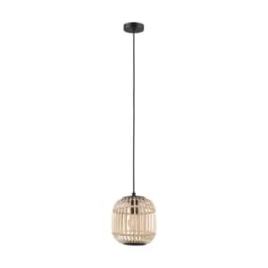 Eglo Rattan Rounded Pendant