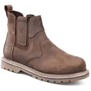 Apache Crater Safety Work Dealer Boots Brown (Size 11)