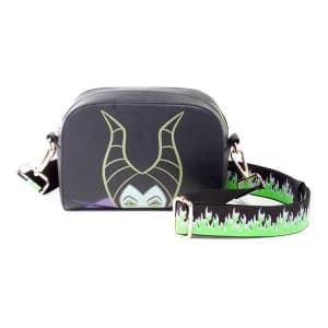 Disney - Maleficent Character Face Unisex Shoulder Bag - Black