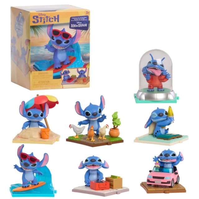 Just Play Stitch LA Movie Time Collectible Figs Stitch Movie Collectible Figures