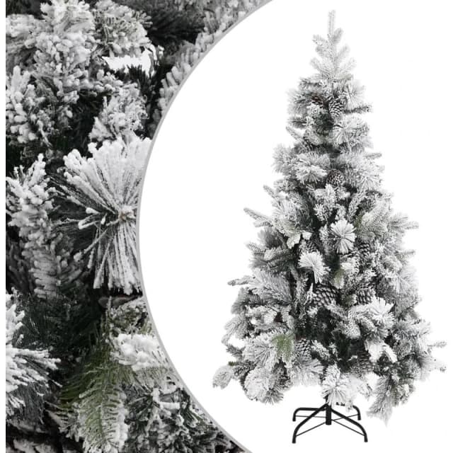 VIDAXL Vidaxl - Christmas Tree with Flocked Snow&Cones 225cm pvc&pe 8720286767092