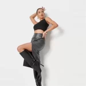 Missguided Midaxi Skirt - Black