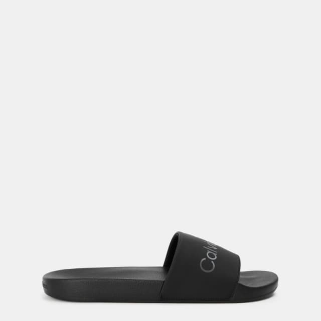 Calvin Klein Logo Sliders - Black 7