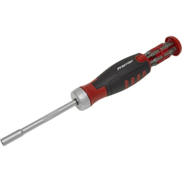 Loops 12 PACK Ratchet Screwdriver Set - Reversible Mechanism - Chrome Vanadium Steel Metallics