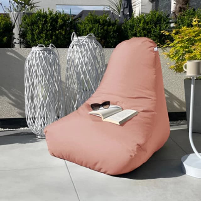 rucomfy Beanbags Rucomfy Indoor Or Outdoor Adults Water Resistant Dusky Pink Beanbag Chair