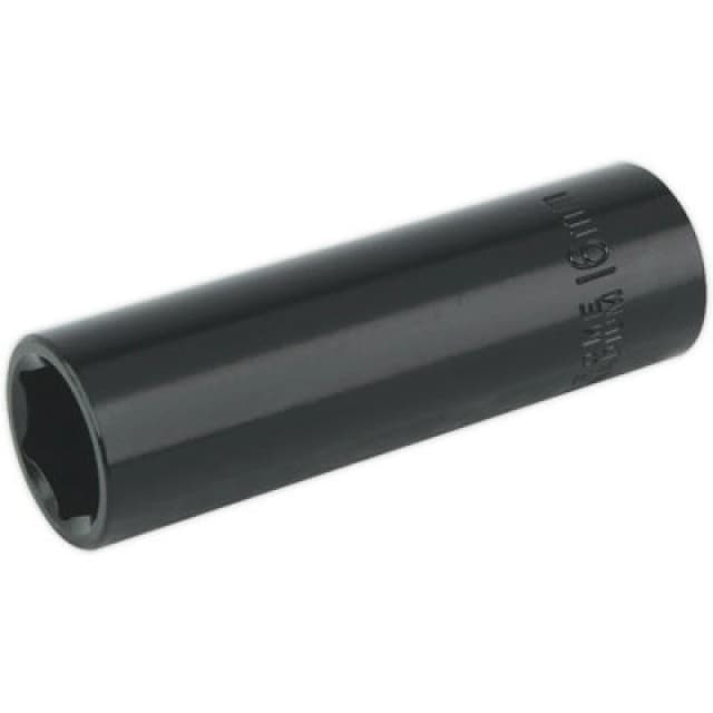 Loops 16mm Forged Deep Impact Socket - 1/2 Inch Sq Drive Chrome Vanadium Wrench Socket Multi