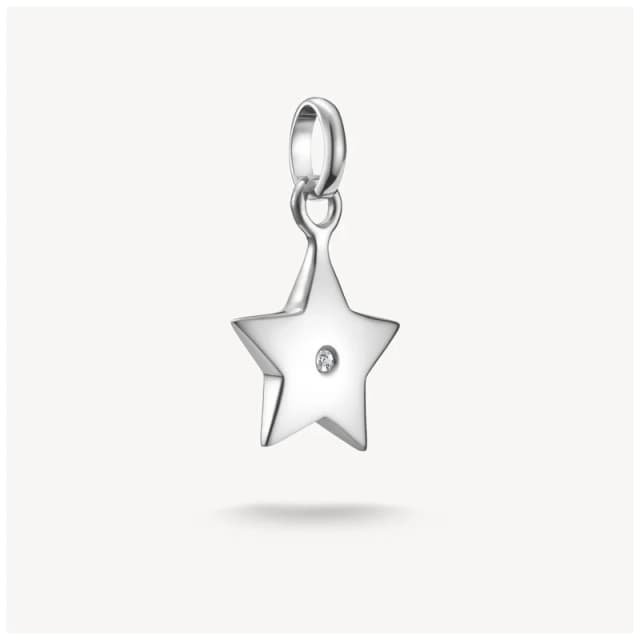 Thomas Sabo C1238-051-14 Charm Pendent Star With White Stone Jewellery
