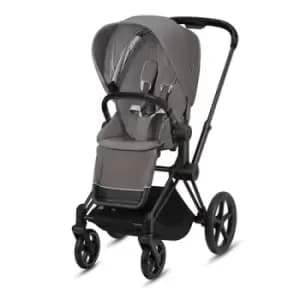 Cybex Priam Complete Pushchair Soho Grey, Matt Black Chassis