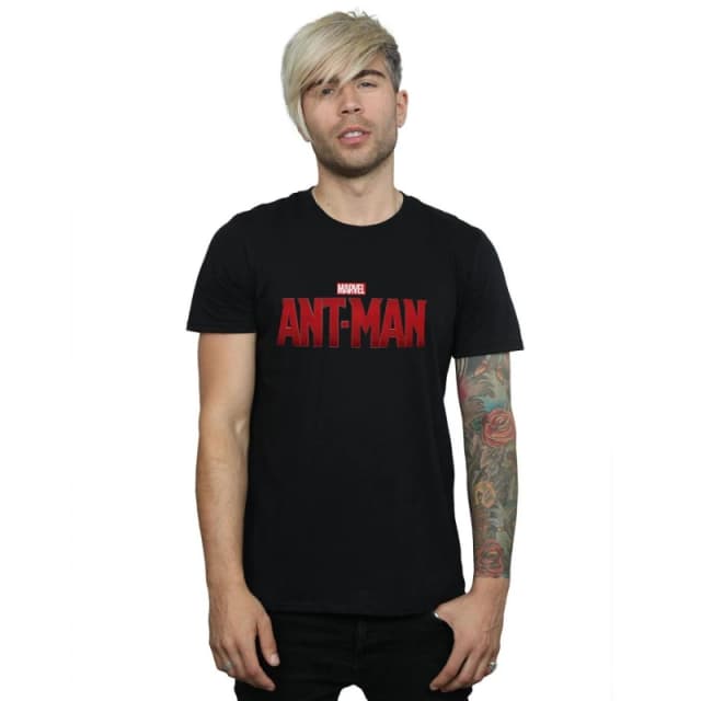 Marvel Marvel Men Ant-Man Movie Logo T-Shirt in Black Size: Small Black S Male 5057245957458