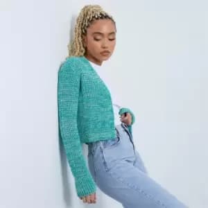 I Saw It First Multi Twist Knit Cardigan - Green