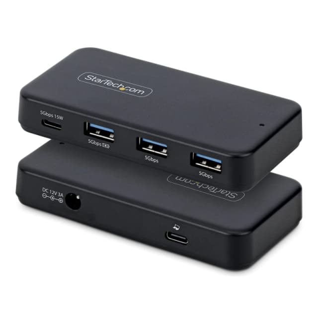 StarTech.com StarTech.com 4-Port USB-C and USB-A Hub, 5Gbps, Self-Powered, 2-in-1 USB-C and USB-A Host Cable, 1x USB-C and 3x USB-A (1x BC 1.2), 36W P