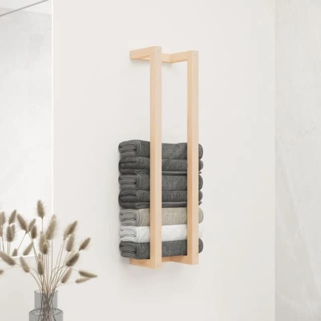 vidaXL Towel Rack 23X18X90cm Solid Wood Pine L, Brown 822397