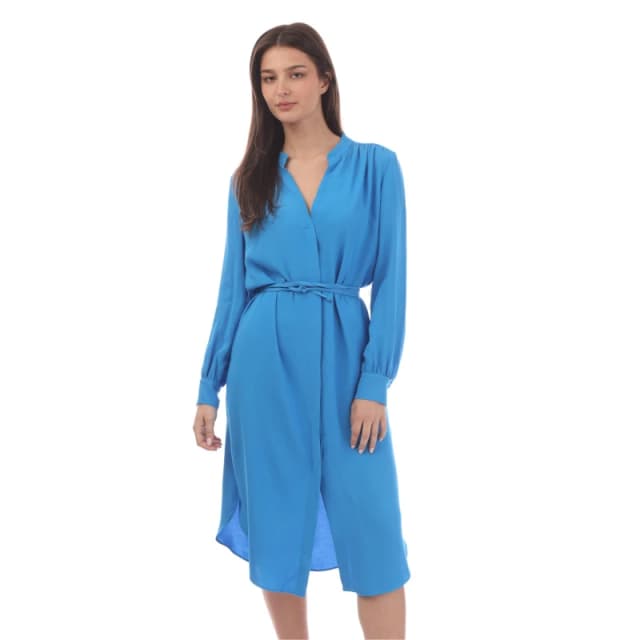 Boss Womens Dibanorah Wrap Dress Bright Blue female 4 (XXS)