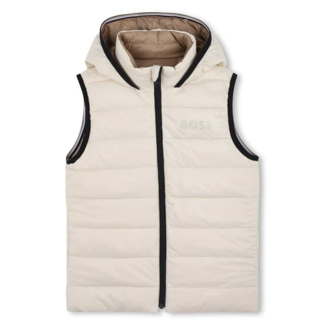 Boss Kids Reversible Sleeveless Gilet Sand male 4Y