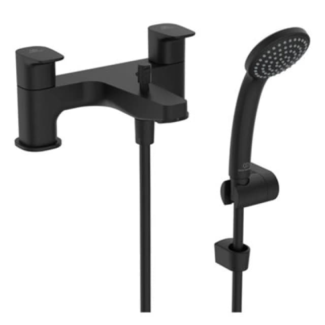Ideal Standard Ceraplan Silk Black Surface-Mounted 2 Tap-Hole Shower Mixer Tap
