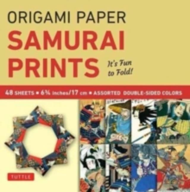 Origami Paper - Samurai Prints - Small 6 3/4" - 48 Sheets : Tuttle Origami Paper: Origami Sheets Printed with 8 Different Designs: Instructions for 6