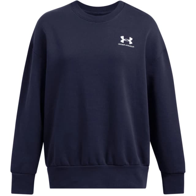 Under Armour Womens Essential Fleece Crew Sweatshirt Blue female 10 (S)