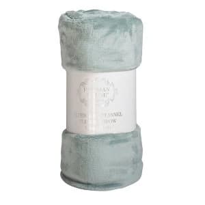 Gallery Flannel Fleece Throw - Duck Egg