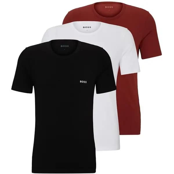 Boss 3 Pack Classic T-Shirt - Red M