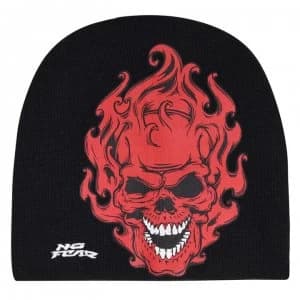 No Fear Beanie Hat Junior Boys - Black/Red