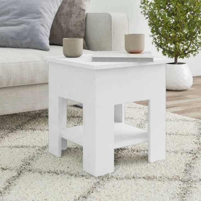 VIDAXL Vidaxl - Coffee Table White 40x40x42cm Engineered Wood 8720286836149