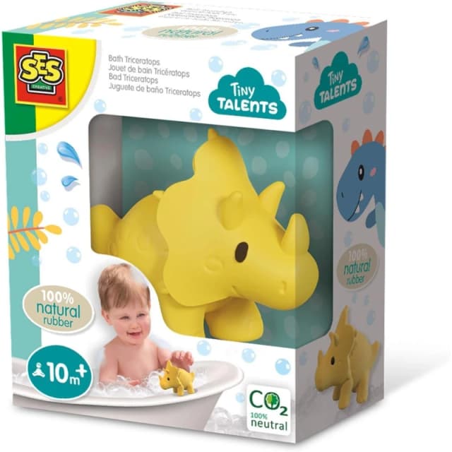 SES Creative Bath Triceratops - 100% natural rubber Multi unisex One Size