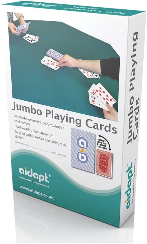 AIDAPT Large Easy To Read Large Print Playing Cards ELV-304035