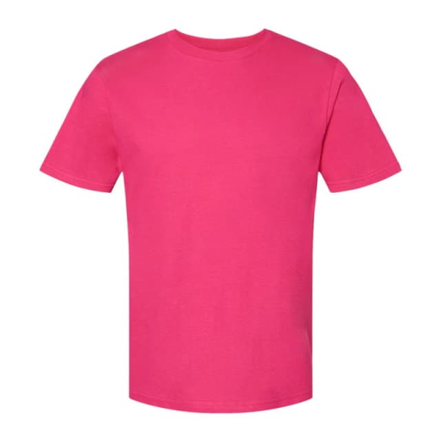 Gildan Mens Softstyle Midweight T-Shirt in Pink Size: Small Pink Male S