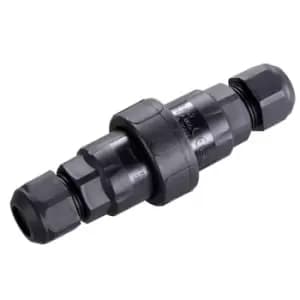 Masterplug 10 Amp In Line Outdoor Connection Unit IP67 Rated Black