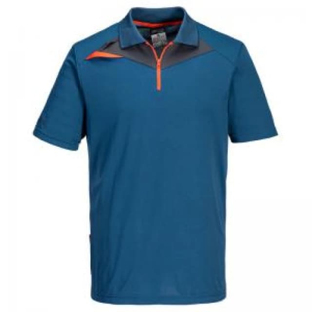 Portwest DX4 Short Sleeve Polo Shirt DX410MBRL Colour: Metro Blue