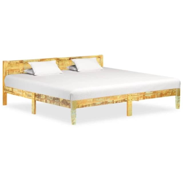 VIDAXL Bed Frame without Mattress Solid Reclaimed Wood 200x200cm Vidaxl 8719883997377