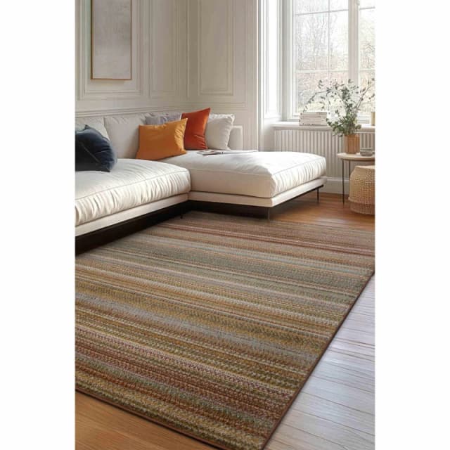 Homemaker Echo Multi Stripe Rug Multi unisex 160x230cm